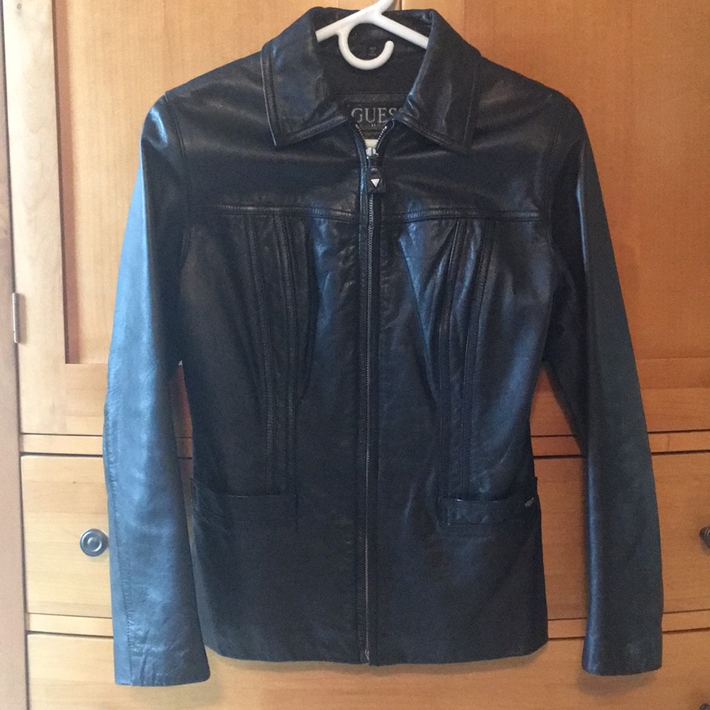 Vintage Guess leather jacket